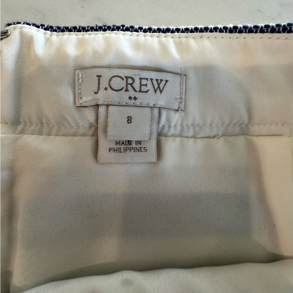 J. Crew Navy and White Striped Mini Skirt - Picture 5 of 12